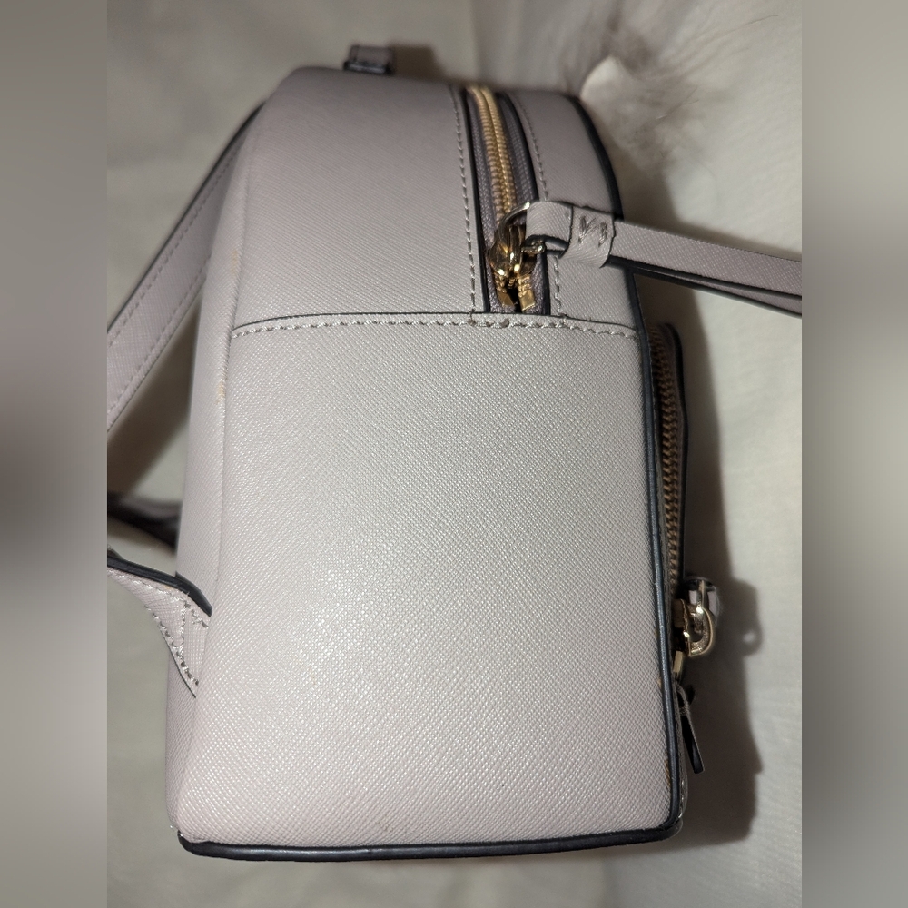 Kate Spade Star Bright Owl Tomi Grey Leather Backpack LNC - Picture 5 of 9